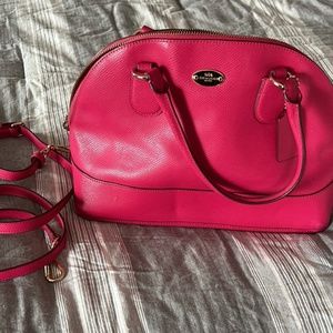 Authentic Coach hot pink Bag
